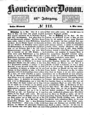 Kourier an der Donau (Donau-Zeitung) Mittwoch 8. Mai 1844