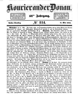 Kourier an der Donau (Donau-Zeitung) Samstag 11. Mai 1844