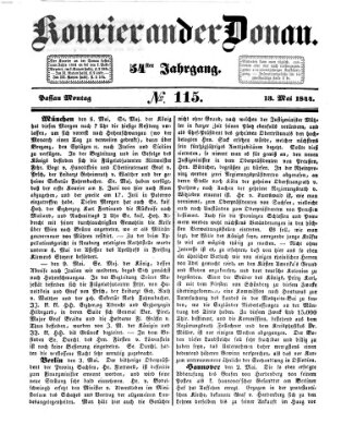 Kourier an der Donau (Donau-Zeitung) Montag 13. Mai 1844