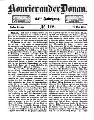 Kourier an der Donau (Donau-Zeitung) Freitag 17. Mai 1844