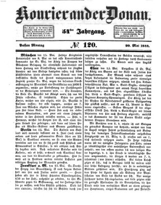 Kourier an der Donau (Donau-Zeitung) Montag 20. Mai 1844