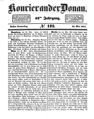 Kourier an der Donau (Donau-Zeitung) Donnerstag 23. Mai 1844