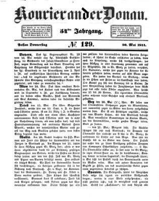 Kourier an der Donau (Donau-Zeitung) Donnerstag 30. Mai 1844