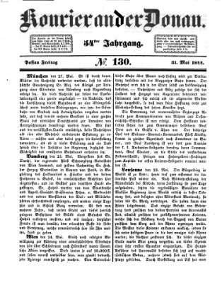 Kourier an der Donau (Donau-Zeitung) Freitag 31. Mai 1844