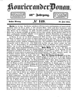 Kourier an der Donau (Donau-Zeitung) Montag 24. Juni 1844