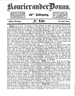 Kourier an der Donau (Donau-Zeitung) Dienstag 25. Juni 1844