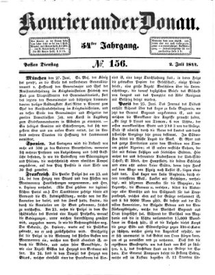 Kourier an der Donau (Donau-Zeitung) Dienstag 2. Juli 1844