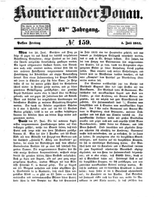 Kourier an der Donau (Donau-Zeitung) Freitag 5. Juli 1844