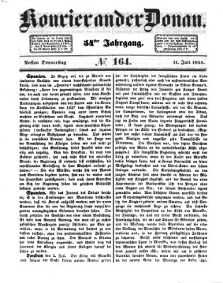 Kourier an der Donau (Donau-Zeitung) Donnerstag 11. Juli 1844