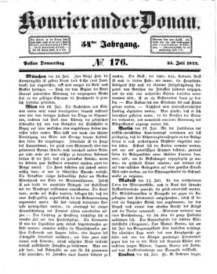 Kourier an der Donau (Donau-Zeitung) Donnerstag 25. Juli 1844