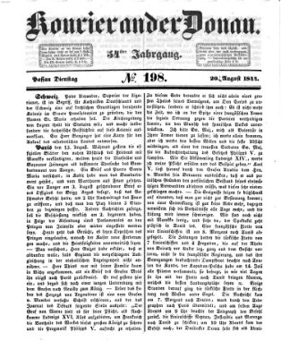 Kourier an der Donau (Donau-Zeitung) Dienstag 20. August 1844