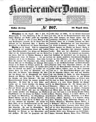 Kourier an der Donau (Donau-Zeitung) Freitag 30. August 1844