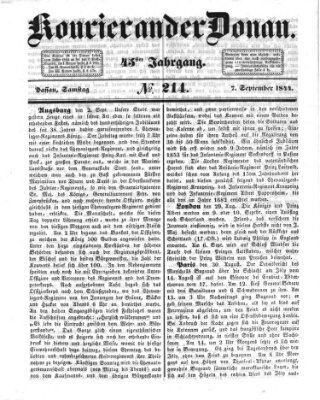 Kourier an der Donau (Donau-Zeitung) Samstag 7. September 1844