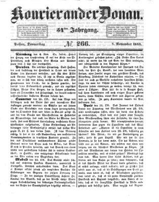 Kourier an der Donau (Donau-Zeitung) Donnerstag 7. November 1844