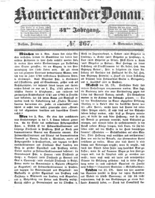 Kourier an der Donau (Donau-Zeitung) Freitag 8. November 1844