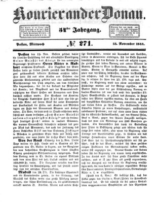 Kourier an der Donau (Donau-Zeitung) Mittwoch 13. November 1844