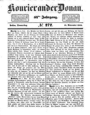 Kourier an der Donau (Donau-Zeitung) Donnerstag 14. November 1844
