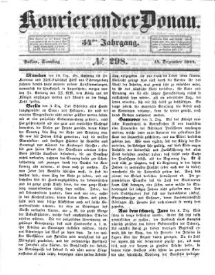 Kourier an der Donau (Donau-Zeitung) Samstag 14. Dezember 1844