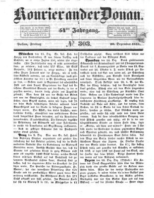 Kourier an der Donau (Donau-Zeitung) Freitag 20. Dezember 1844