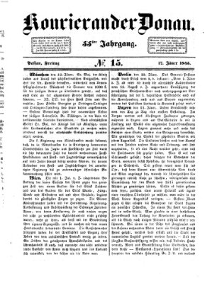 Kourier an der Donau (Donau-Zeitung) Freitag 17. Januar 1845