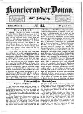 Kourier an der Donau (Donau-Zeitung) Mittwoch 29. Januar 1845