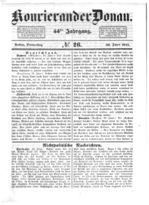 Kourier an der Donau (Donau-Zeitung) Donnerstag 30. Januar 1845