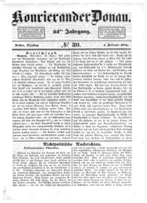 Kourier an der Donau (Donau-Zeitung) Dienstag 4. Februar 1845