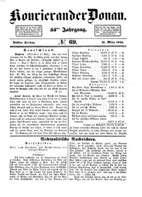 Kourier an der Donau (Donau-Zeitung) Freitag 21. März 1845