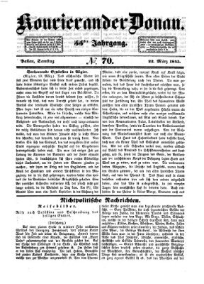 Kourier an der Donau (Donau-Zeitung) Samstag 22. März 1845