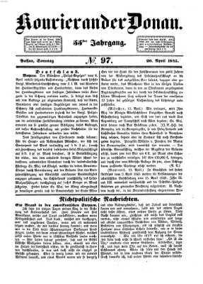 Kourier an der Donau (Donau-Zeitung) Sonntag 20. April 1845