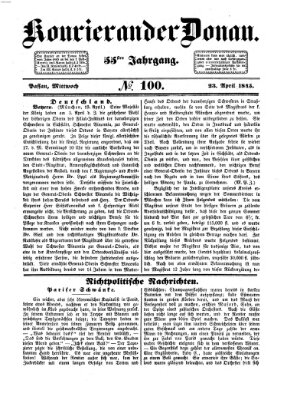 Kourier an der Donau (Donau-Zeitung) Mittwoch 23. April 1845