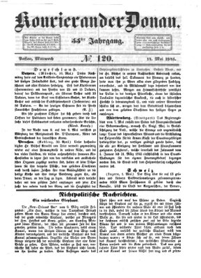 Kourier an der Donau (Donau-Zeitung) Mittwoch 14. Mai 1845