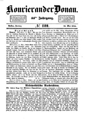 Kourier an der Donau (Donau-Zeitung) Freitag 16. Mai 1845