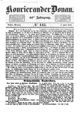 Kourier an der Donau (Donau-Zeitung) Montag 9. Juni 1845