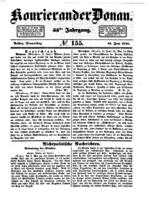 Kourier an der Donau (Donau-Zeitung) Donnerstag 19. Juni 1845