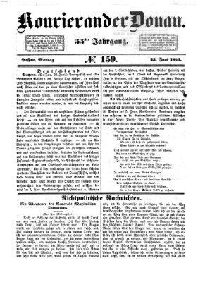 Kourier an der Donau (Donau-Zeitung) Montag 23. Juni 1845