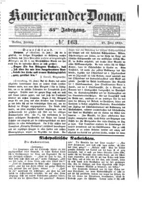 Kourier an der Donau (Donau-Zeitung) Freitag 27. Juni 1845