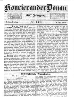 Kourier an der Donau (Donau-Zeitung) Freitag 4. Juli 1845