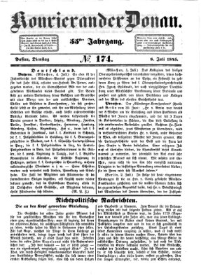 Kourier an der Donau (Donau-Zeitung) Dienstag 8. Juli 1845