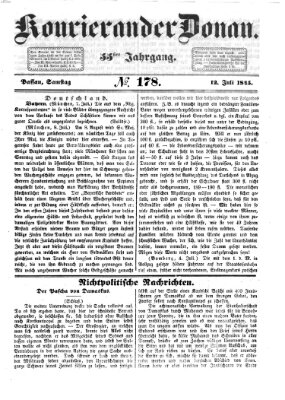 Kourier an der Donau (Donau-Zeitung) Samstag 12. Juli 1845