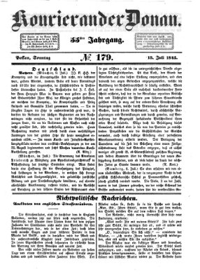 Kourier an der Donau (Donau-Zeitung) Sonntag 13. Juli 1845