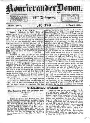 Kourier an der Donau (Donau-Zeitung) Freitag 1. August 1845