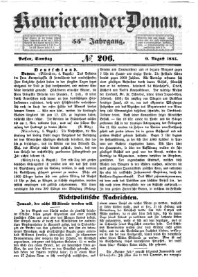 Kourier an der Donau (Donau-Zeitung) Samstag 9. August 1845