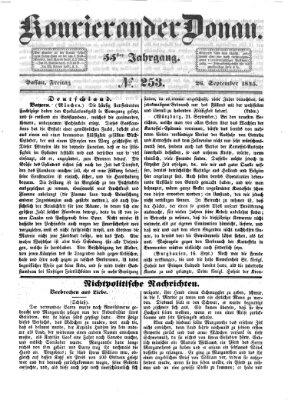 Kourier an der Donau (Donau-Zeitung) Freitag 26. September 1845