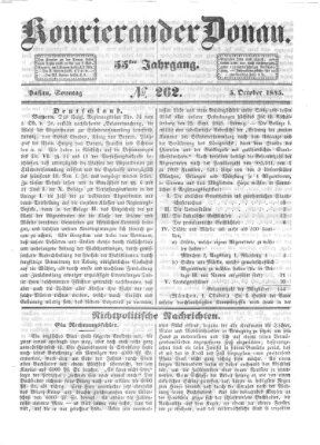 Kourier an der Donau (Donau-Zeitung) Sonntag 5. Oktober 1845