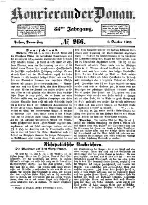 Kourier an der Donau (Donau-Zeitung) Donnerstag 9. Oktober 1845