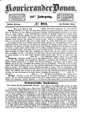 Kourier an der Donau (Donau-Zeitung) Freitag 24. Oktober 1845