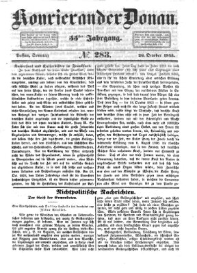 Kourier an der Donau (Donau-Zeitung) Sonntag 26. Oktober 1845