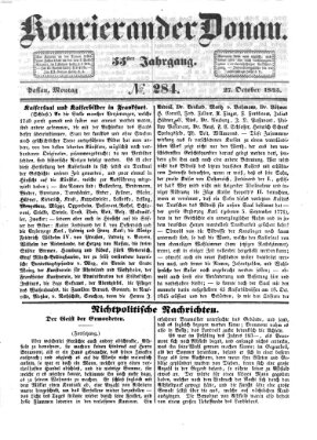 Kourier an der Donau (Donau-Zeitung) Montag 27. Oktober 1845