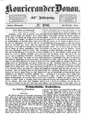 Kourier an der Donau (Donau-Zeitung) Mittwoch 29. Oktober 1845